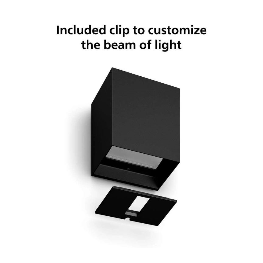 Philips - Dimmbare LED-RGBW-Außenwandleuchte Hue RESONATE LED/8W/230V 2000–6500K IP44