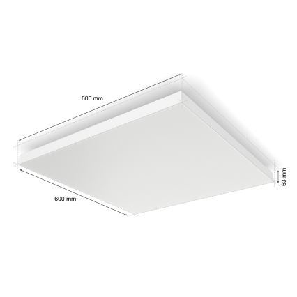 Philips - Dimmbare LED-RGBW-Deckenleuchte Hue DATURA LED/67W/230V 2000-6500K