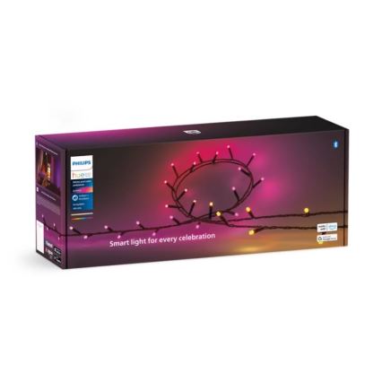 Philips - Dimmbare LED-RGBW-Kette für den Außenbereich Kette HUE WHITE AND COLOR AMBIANCE 500xLED 44,4 m 2000-6500K IP54