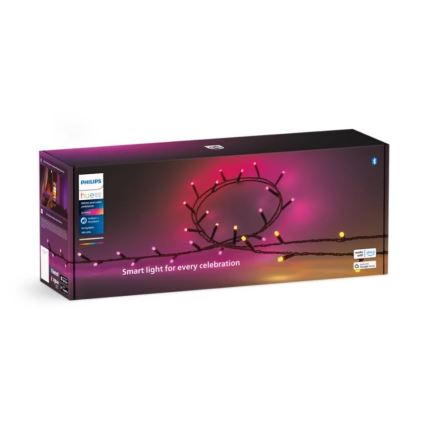 Philips - Dimmbare LED-RGBW-Kette für den Außenbereich Kette HUE WHITE AND COLOR AMBIANCE 500xLED 44,4 m 2000-6500K IP54