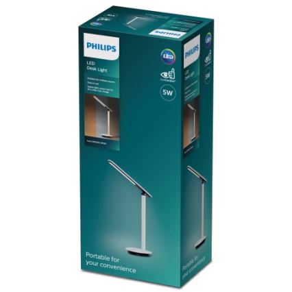 Philips - Dimmbare LED-Tischleuchte mit Touch-Funktion ROCK LED/5W/5V 1800mAh
