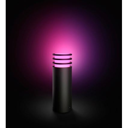 Philips - LED RGB dimmbare Außenleuchte Hue LUCCA 1xE27/8,1W/230V 40 cm 1000-20000K IP44