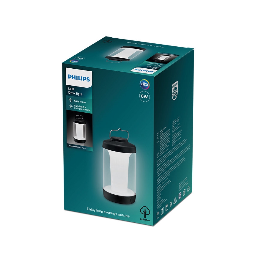 Philips - Dimmbare tragbare LED-Lampe CICERO LED/6W/5V IP54
