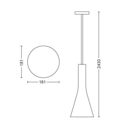 Philips - Dimmbarer LED-Kronleuchter an Schnur Hue EXPLORE 1xE27/6W/230V 2200-6500K