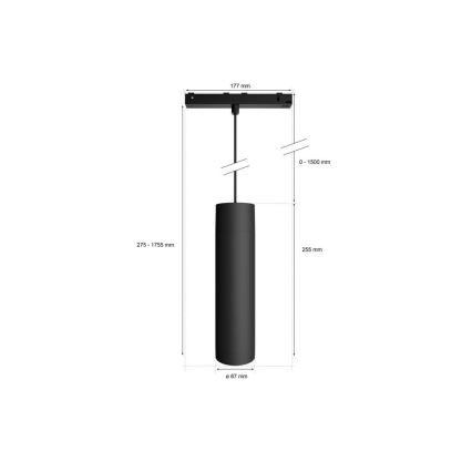 Philips - Dimmbarer LED RGB-Hängekronleuchter für Schienensystem Hue PERIFO LED RGB/5,2W/24V 2000-6500K