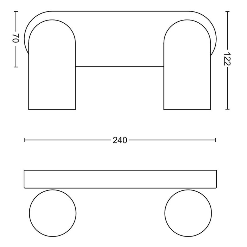 Philips - LED RGBW dimmbarer Einbaustrahler PONGEE 2x GU10/4,8 W/230 V 3000 K weiß + Fernbedienung