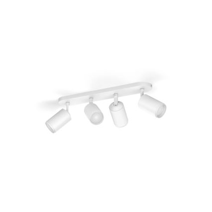 Philips - Dimmbarer LED-RGBW-Strahler Hue FUGATO 4xGU10/4,2W/230V 2000-6500K weiß