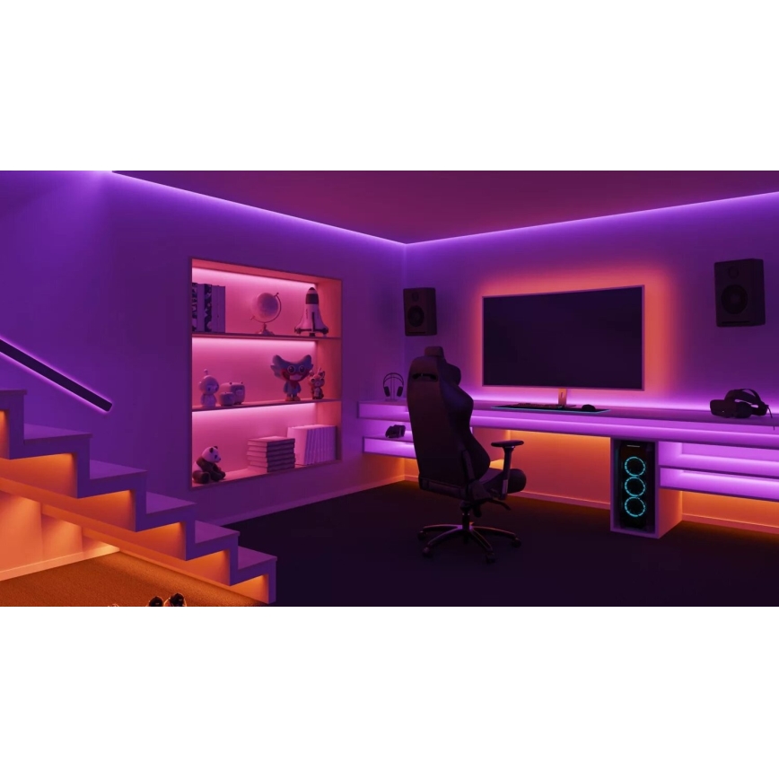 Philips - Dimmbarer LED-RGBW-Streifen Hue WHITE AND COLOR AMBIANCE 10m LED/20W/230V 2000-6500K