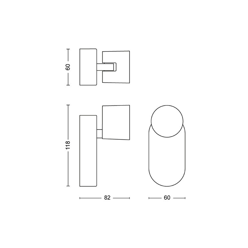 Philips - Dimmbarer LED-Wandstrahler LED/4,5W/230V