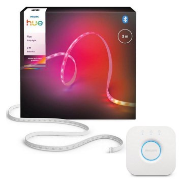 Philips - Dimmbarer RGBW-LED-Streifen Hue FLUX 3m LED/12W/230V 2200-6500K + Hue Bridge