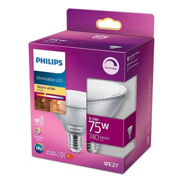 Philips dimmbares LED-Leuchtmittel E27/9,5W/230V 2700K