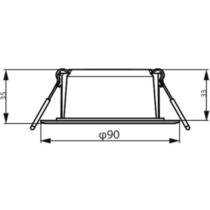 Philips - Einbauleuchte MESON LED/5,5W/230V 6500K