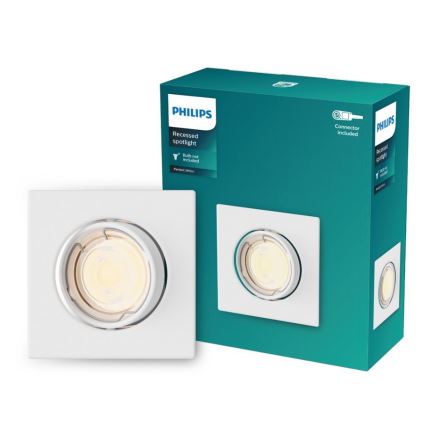 Philips - Einbauleuchte PERIDOT 1xGU10/7W/230V weiß