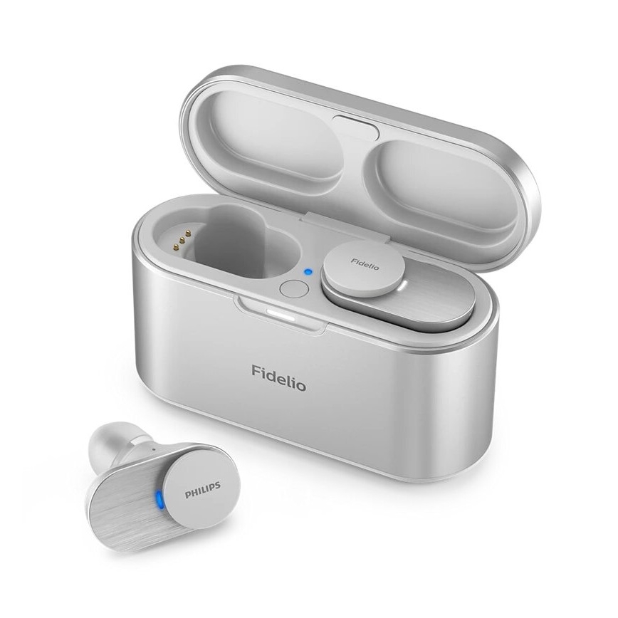 Philips Fidelio T1WT/00 - Kabellose Kopfhörer IPX4 silbern
