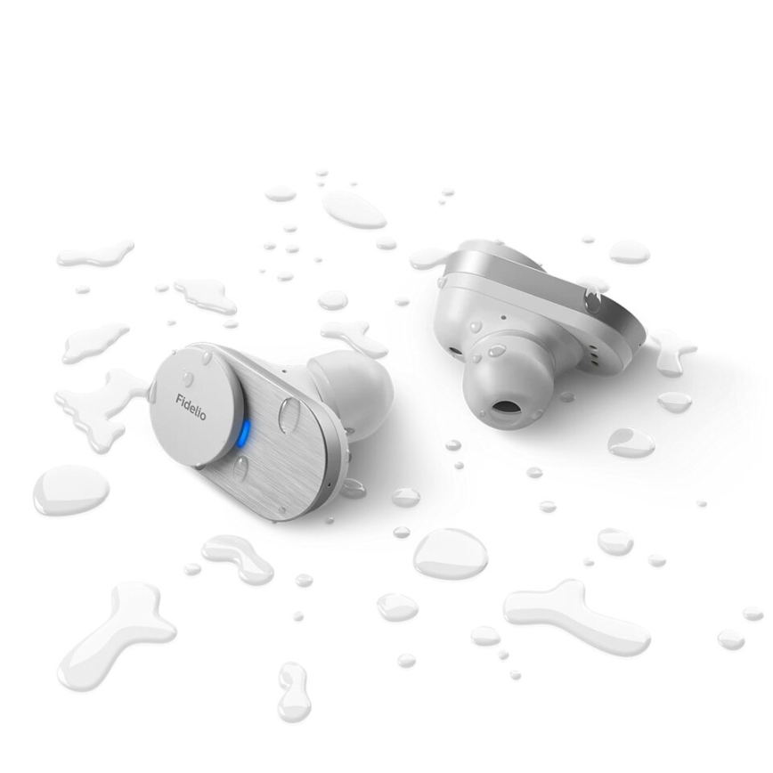 Philips Fidelio T1WT/00 - Kabellose Kopfhörer IPX4 silbern