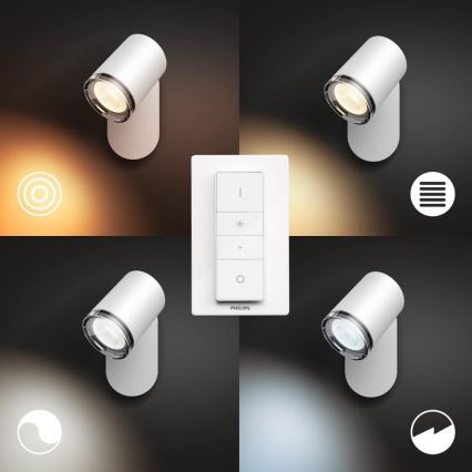Philips - LED dimmbares Badezimmerleuchte Hue ADORE 1xGU10/5W/230V IP44 + Fernbedienung