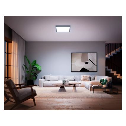 Philips - LED dimmbare Deckenleuchte Hue AURELLE LED/39W/230V 2200-6500K 60x60 cm schwarz
