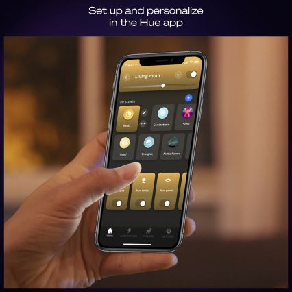 Philips - LED dimmbare Deckenleuchte Hue AURELLE LED/39W/230V 2200-6500K 60x60 cm schwarz