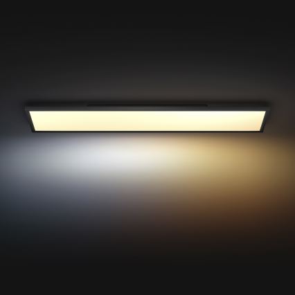 Philips - LED dimmbare Deckenleuchte Hue AURELLE LED/39W/230V 2200-6500K 120x30 cm schwarz