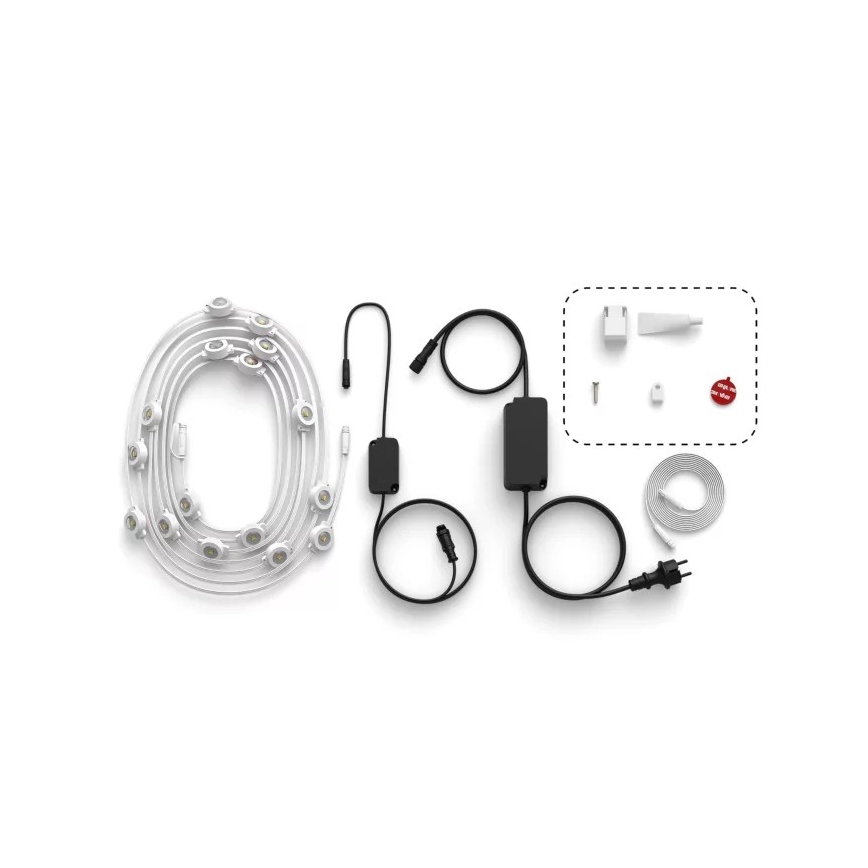 Philips - LED RGBW dimmbare Außen-Lichterkette Hue FESTAVIA 32xLED 18m 1000-20000K IP65