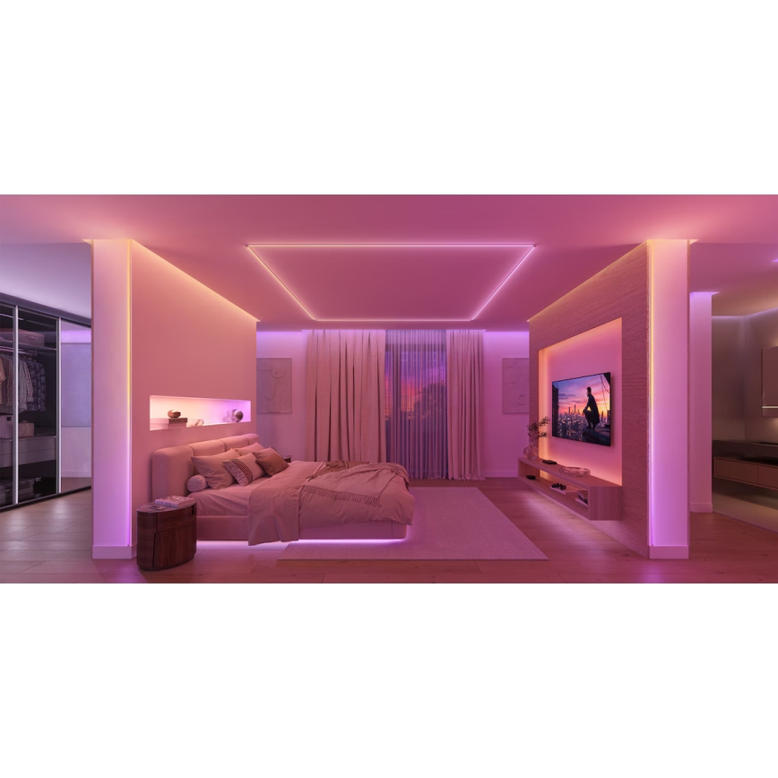 Philips - Hue FLUX dimmbarer LED-RGBW-Streifen 10m LED/20W/230V 2200-6500K