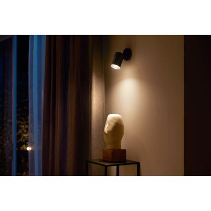 Philips - LED RGBW dimmbares Einbauleuchte Hue FUGATO 1xGU10/4,2W/230V 2000-6500K schwarz