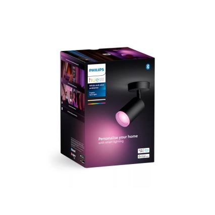Philips - LED RGBW dimmbares Einbauleuchte Hue FUGATO 1xGU10/4,2W/230V 2000-6500K schwarz
