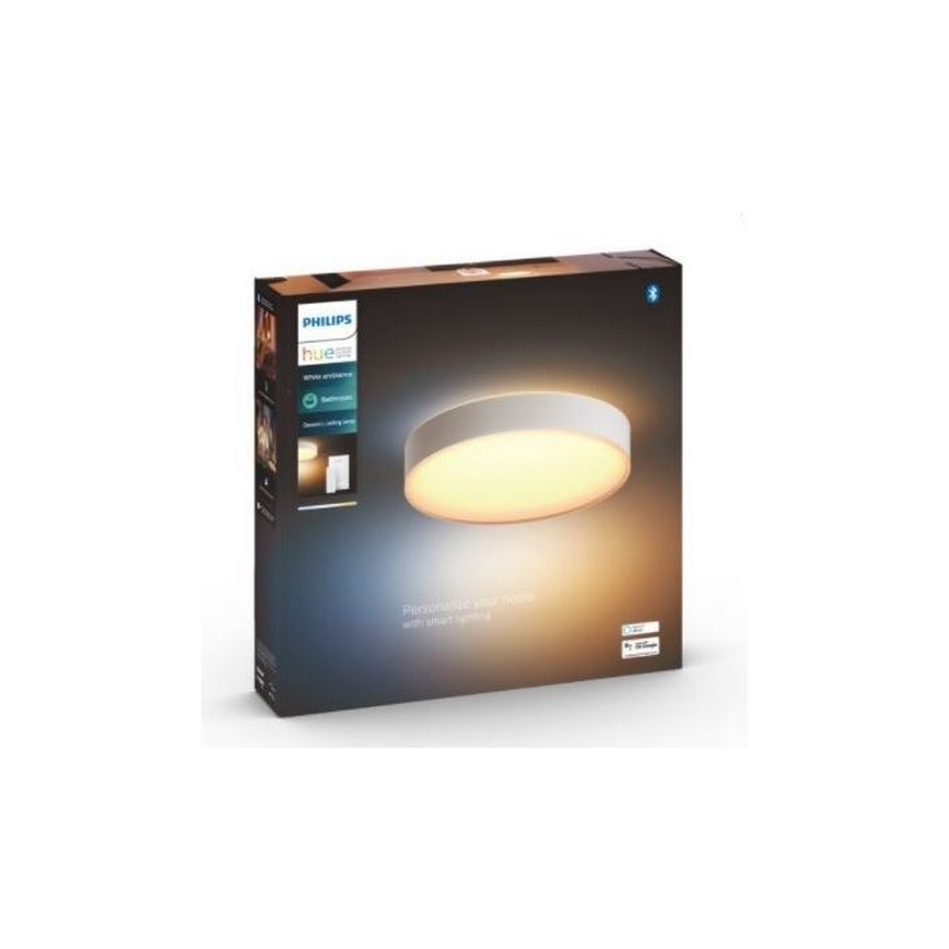 Philips - LED dimmbares Badezimmerleuchte Hue DEVERE LED/33,5W/230V IP44 Ø 425 mm 2200-6500K + Fernbedienung