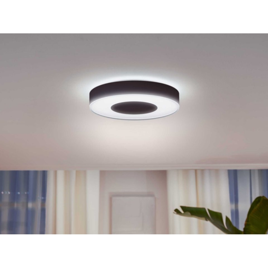 Philips - LED RGB dimmbare Deckenleuchte Hue INFUSE LED/52,5W/230V 2000-6500K Ø 425 mm schwarz