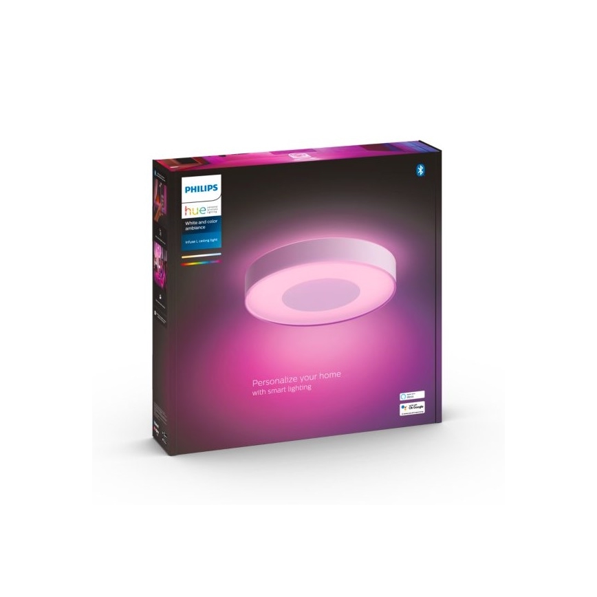 Philips - LED RGB dimmbare Deckenleuchte Hue INFUSE LED/52,5W/230V 2000–6500K Ø 425 mm weiß