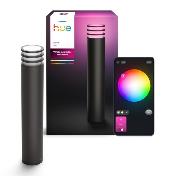 Philips - Hue LUCCA LED-RGB Außenleuchte, dimmbar, 1xE27/8,1W/230V, 77 cm, 1000-20000K, IP44