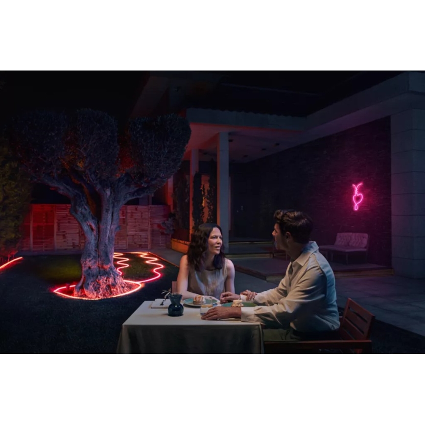 Philips - dimmbarer RGBW-LED-Außenstreifen Hue NEON 5m LED/30W/230V 2200-6500K IP67