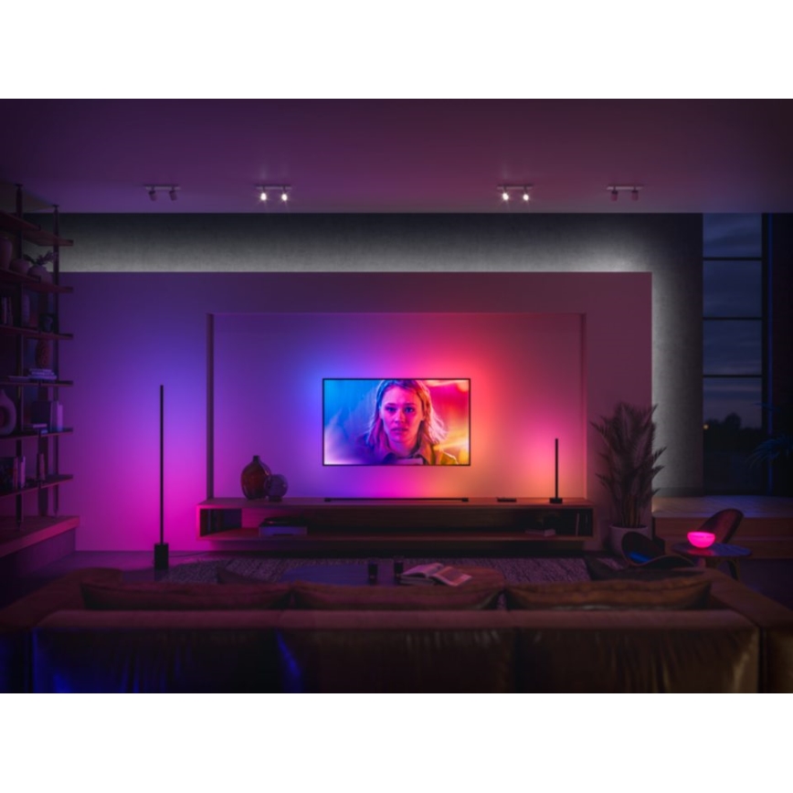 Philips - LED RGBW dimmbare Stehlampe Hue SIGNE LED/29W/230V 2000-6500K schwarz