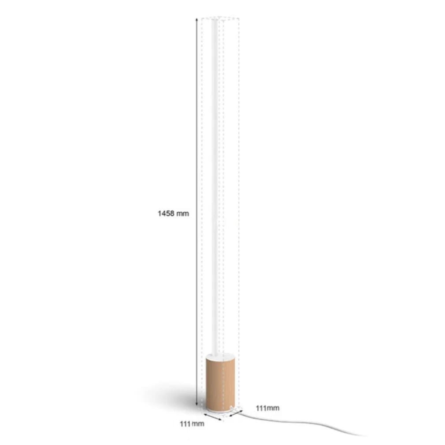Philips - LED RGBW dimmbare Stehlampe Hue SIGNE LED/29W/230V 2000-6500K beige