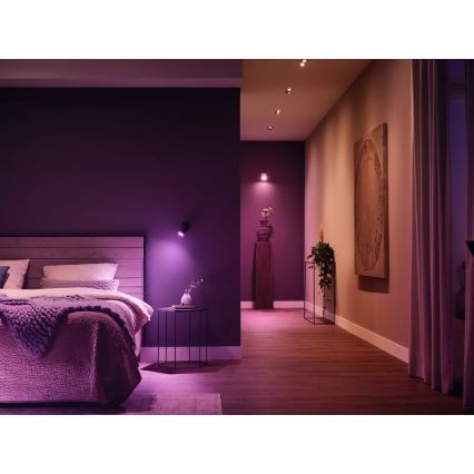 Starter-Set Philips Hue WHITE AND COLOR AMBIANCE 3xGU10/4,2W/230V 2000-6500K + Hue Bridge und Dimmschalter