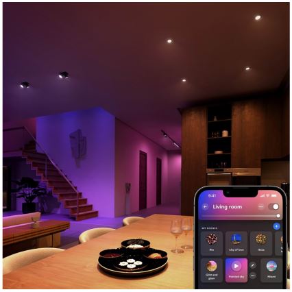 LED RGBW dimmbare Philips Hue White and Color Ambiance GU5,3/MR16/6,3W/12V 2000-6500K Lampe