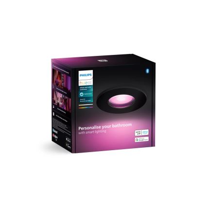 Philips - LED RGBW dimmbares Badezimmer-Einbauleuchte Hue XAMENTO 1xGU10/4,2W/230V 2000-6500K IP44