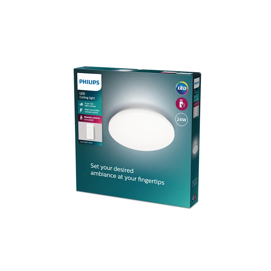 Philips - LED dimmbare Deckenleuchte LED/24W/230V 2700-6500K + Fernbedienung