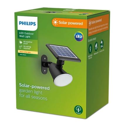 Philips - LED Solar-Wandleuchte JIVIX LED/1,4W/3,7V 1800 mAh IP44