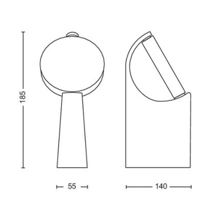 Philips – LED-Außenleuchte LED/7W/230V 2700K IP44