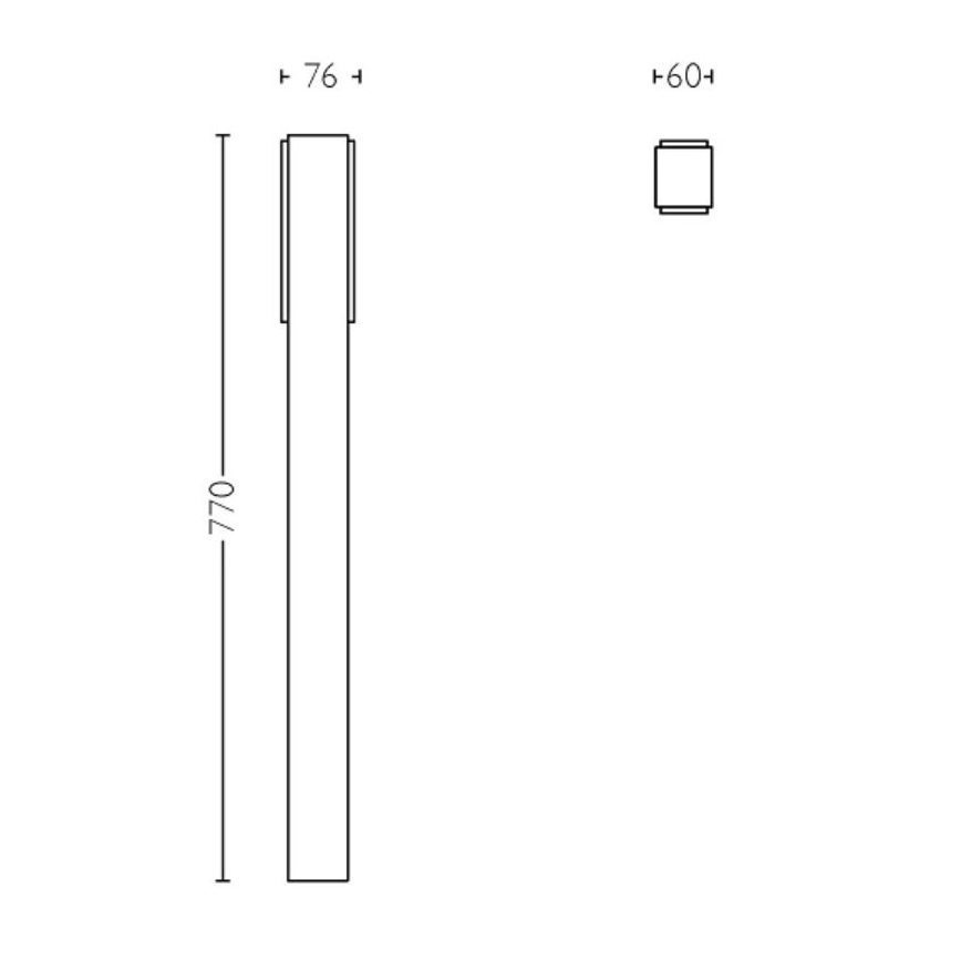 Philips - LED-Außenleuchte STRATOSPHERE LED/3,8W/230V 77 cm 2700K IP44