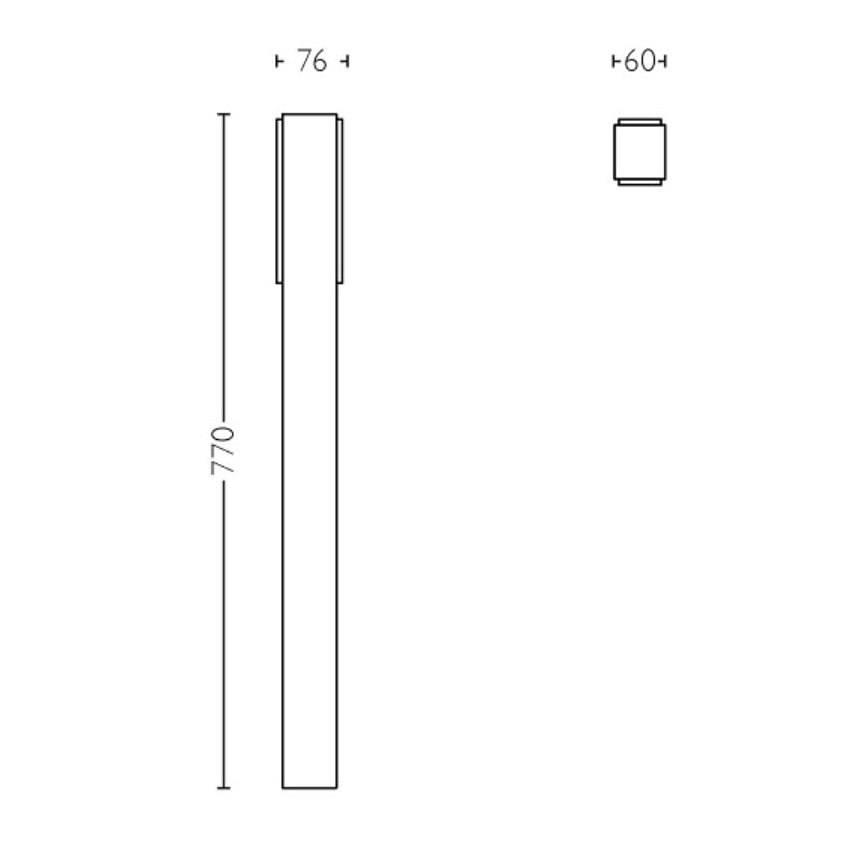 Philips - LED-Außenleuchte STRATOSPHERE LED/3,8W/230V 77 cm 4000K IP44