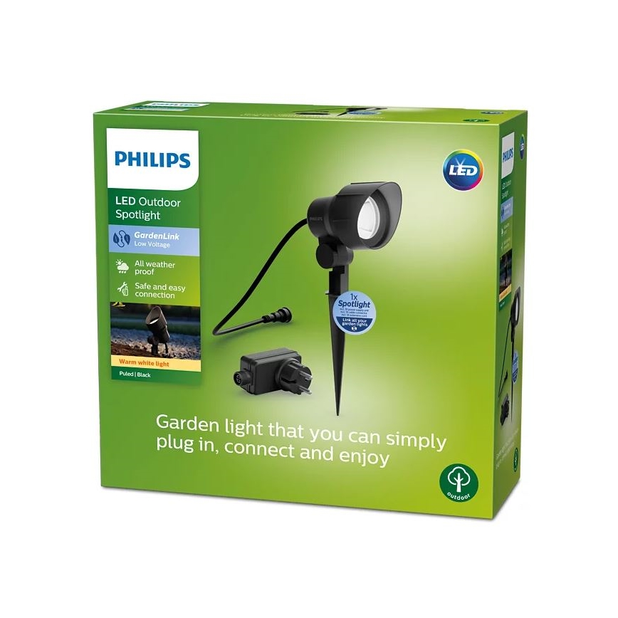 Philips – LED-Außenstrahler LED/24W/230V 2700K IP44