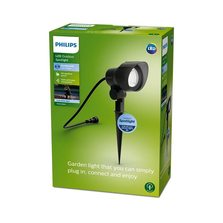 Philips – LED-Außenstrahler LED/6W/12V 4000K IP44
