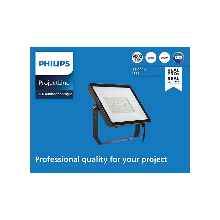 Philips – LED-Außenstrahler PROJECTLINE LED/100W/230V IP65 3000K