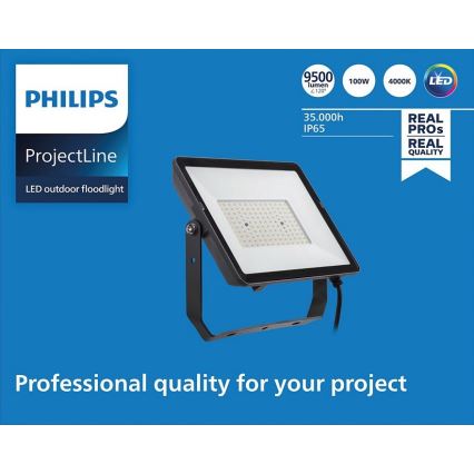 Philips – LED-Außenstrahler PROJECTLINE LED/100W/230V IP65 4000K