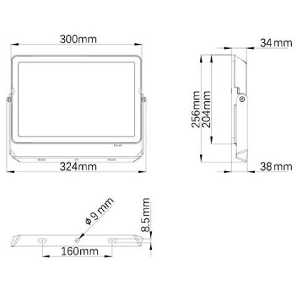 Philips – LED-Außenstrahler PROJECTLINE LED/100W/230V IP65 4000K