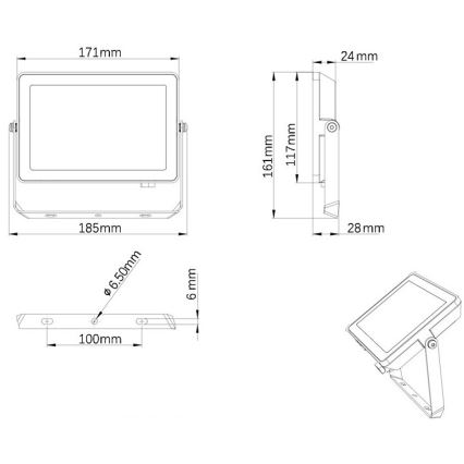 Philips – LED-Außenstrahler PROJECTLINE LED/30W/230V IP65 3000K