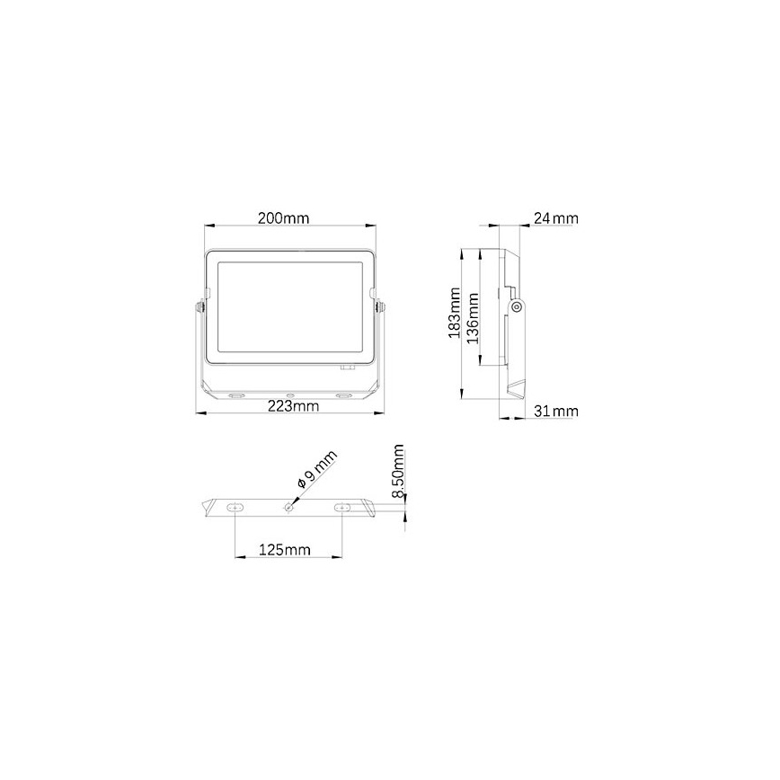 Philips – LED-Außenstrahler PROJECTLINE LED/50W/230V IP65 3000K