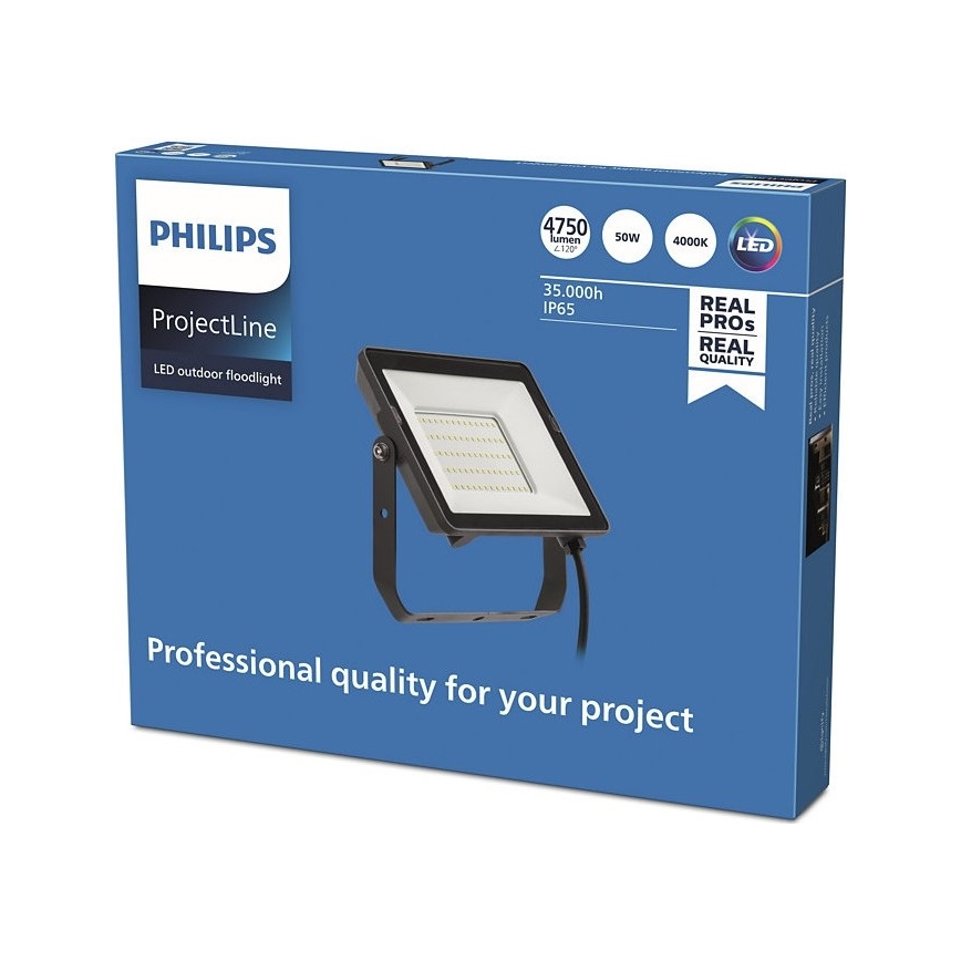 Philips – LED-Außenstrahler PROJECTLINE LED/50W/230V IP65 4000K